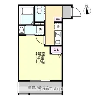 ベイルームリサータ相模原【2階】の間取り