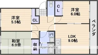 グレーシア福田【2階】の間取り