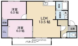 メゾンドソレイユ【1階】の間取り