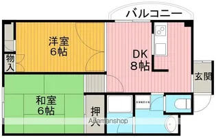 ヌーボー豊門【2階】の間取り