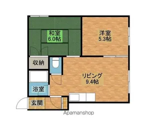 ハイツエミール【206号室】の間取り