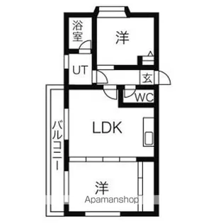 エルアモール【2階】の間取り
