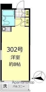 パレロワイヤル弦巻【3階】の間取り