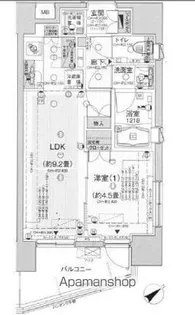 ラシュレ池袋椎名町【4階】の間取り