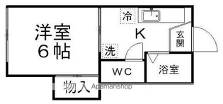 ピースフル川内第2【202号室】の間取り