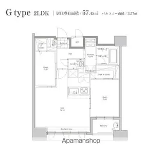 エンクレスト博多STYLE【15階】の間取り