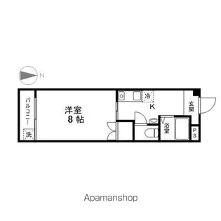 長野県長野市大字鶴賀七瀬【マンション】の間取り