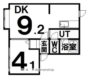 パリエ壱番館【1階】の間取り
