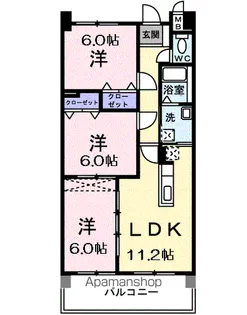 パールヒルズ大森【8階】の間取り