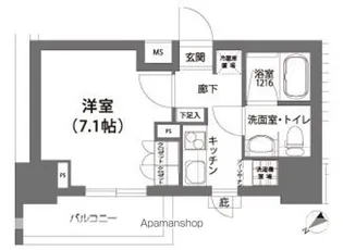 メトロステージ上野【12階】の間取り