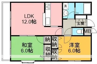 フレアN【2階】の間取り