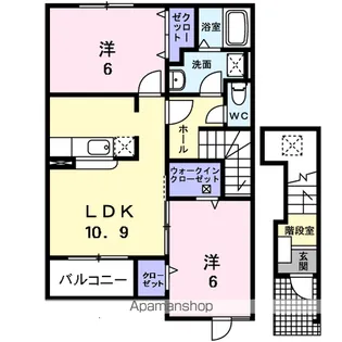 アーバン エル C【2階】の間取り