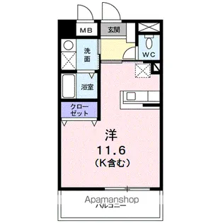 クイーンズ・コート【3階】の間取り