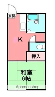 アネックス横屋B【2階】の間取り