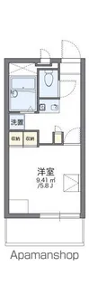 レオパレスKOUYA【3階】の間取り