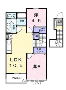 ノエルエスポワールB【2階】の間取り