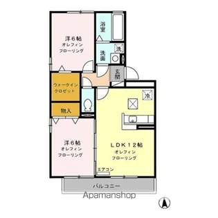 ジエンティール【3階】の間取り