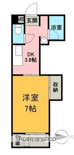 ネオハイム 日之出【203号室】の間取り