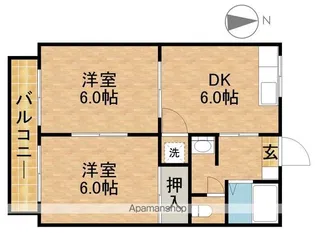 ノーブルビレッヂⅡ【1階】の間取り