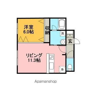 レジディア札幌駅ノース【10階】の間取り