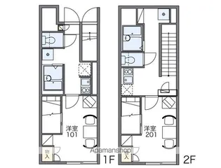 レオパレス青柳町【106号室】の間取り