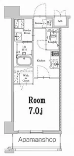 エンクレスト天神WEST【2階】の間取り