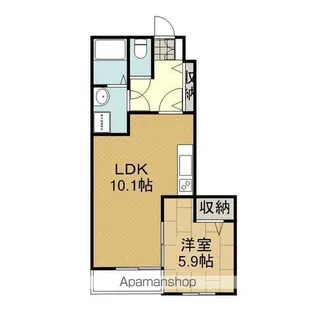 ラ・フォレスタ M&Y【102号室】の間取り