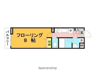 東京都目黒区上目黒3丁目【マンション】の間取り