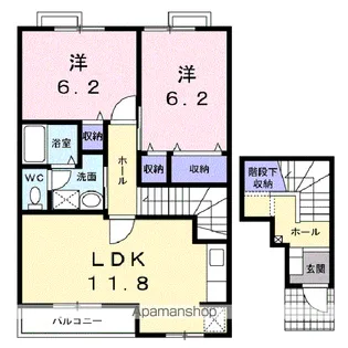 サニーコートA【2階】の間取り