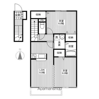 ファインシード【203号室】の間取り