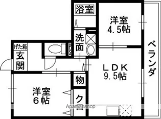 レフィナードカルチェ C棟【2階】の間取り