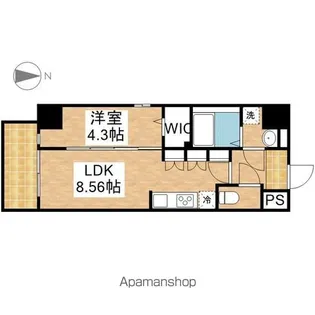 クレストタワー栄【5階】の間取り