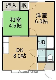 ハイツ榎本【5号室】の間取り