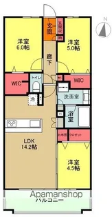 ミッドタワーいわき【7階】の間取り