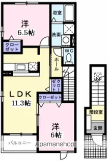 ミューズ グランデA【2階】の間取り