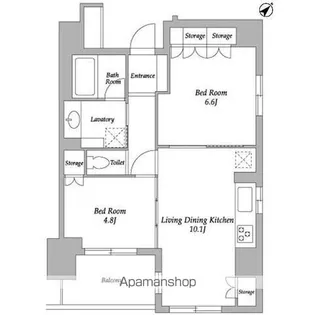 HF若松河田レジデンス【5階】の間取り