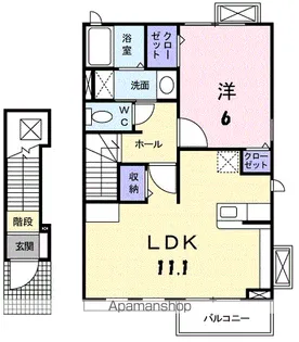 セレノⅡ【2階】の間取り