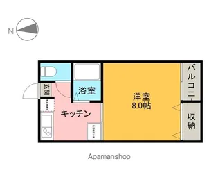 クリーミーハウス【205号室】の間取り