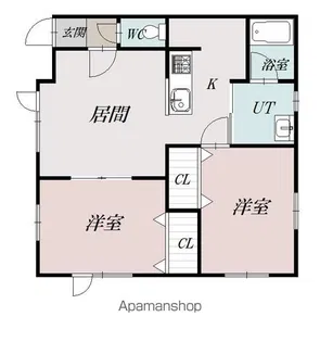 SKハウス【1D号室】の間取り
