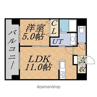 マストライフ知事公館【4階】の間取り