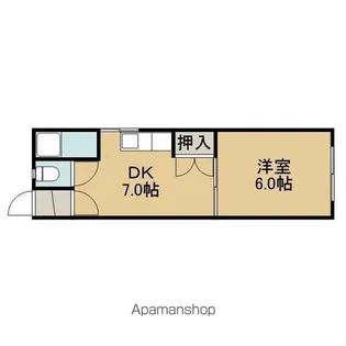 コーポM【C号室】の間取り