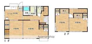 宮城県石巻市住吉町2丁目【一戸建】の間取り
