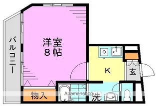 メゾン・ハギワラ(新館)【6階】の間取り