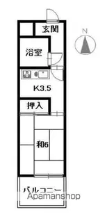 ダイアパレス南瓦町303【3階】の間取り