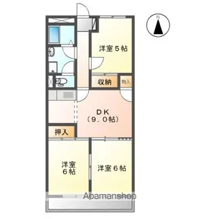 メゾンフリーダムS・SS【1階】の間取り