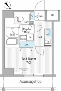 パティオスクエア御茶ノ水【6階】の間取り