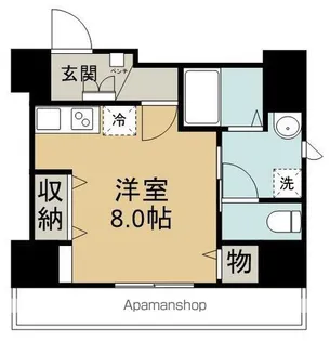 RISE脇田本町Ⅱ【5階】の間取り