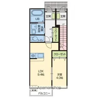 コスモスA棟【1階】の間取り