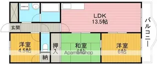セントポーリア東豊中【6階】の間取り