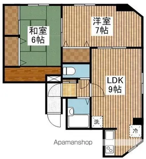 カナンパレス天神【301号室】の間取り
